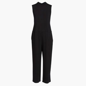 Plus Size Eileen Fisher Jersey Crop Wide Leg Jumpsuit
